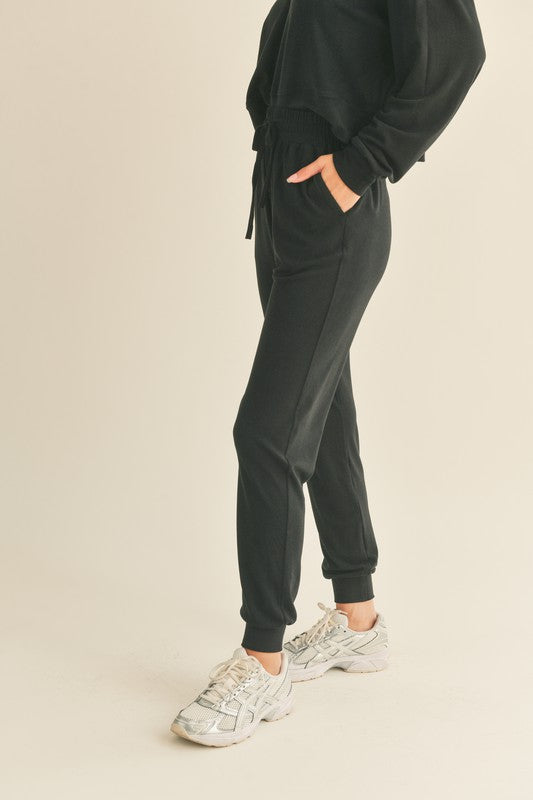 Soft Touch Relaxed Fit Joggers (Black)
