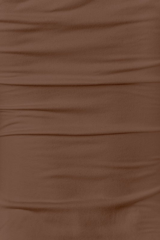 LOTIV BOATNECK LONG SLEEVE TOP (BROWN)