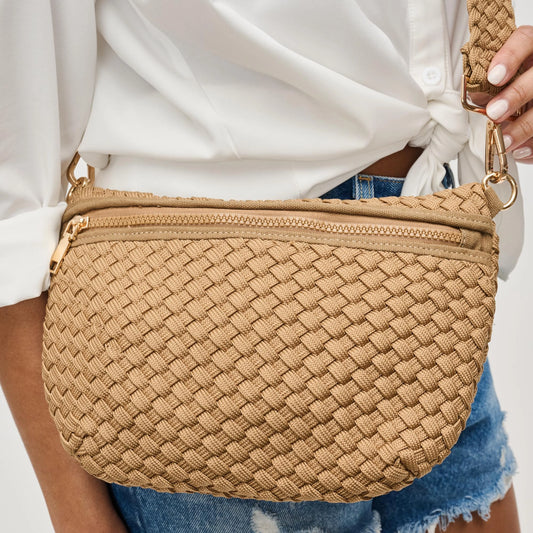 Ethereal Woven Sustainable Nude Lotiv Crossbody