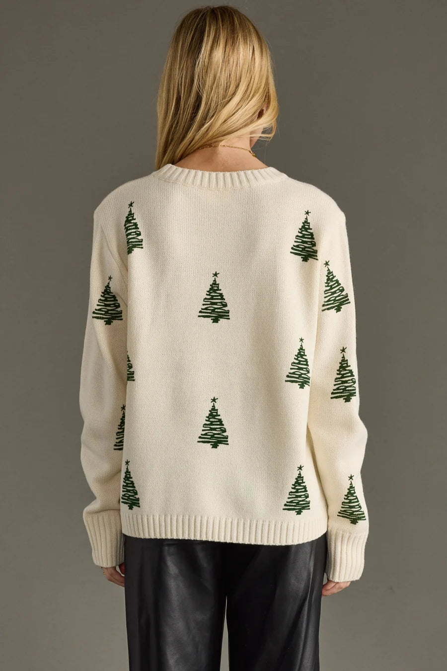 Charlie Festive Tree Sweater (Ivory)