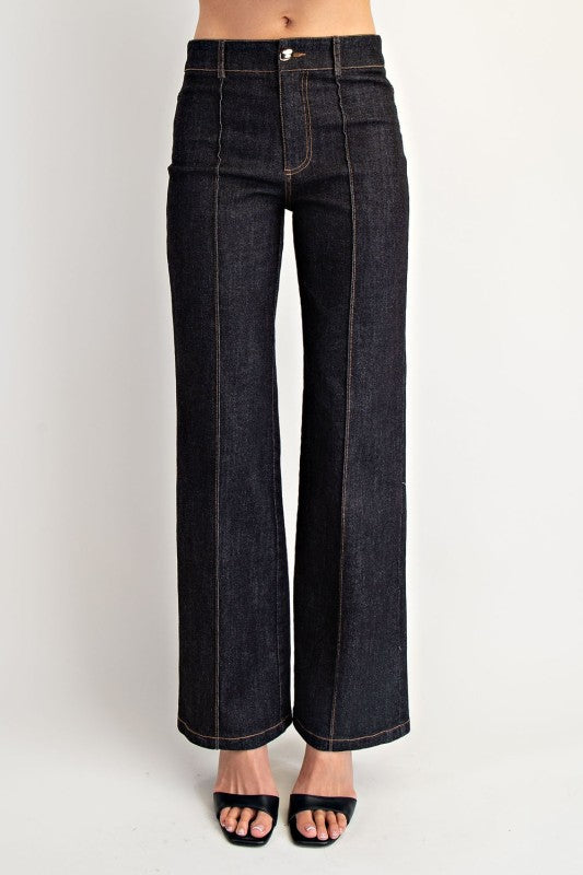 ALLYIAH DARK DENIM STRETCH SLIM JEANS