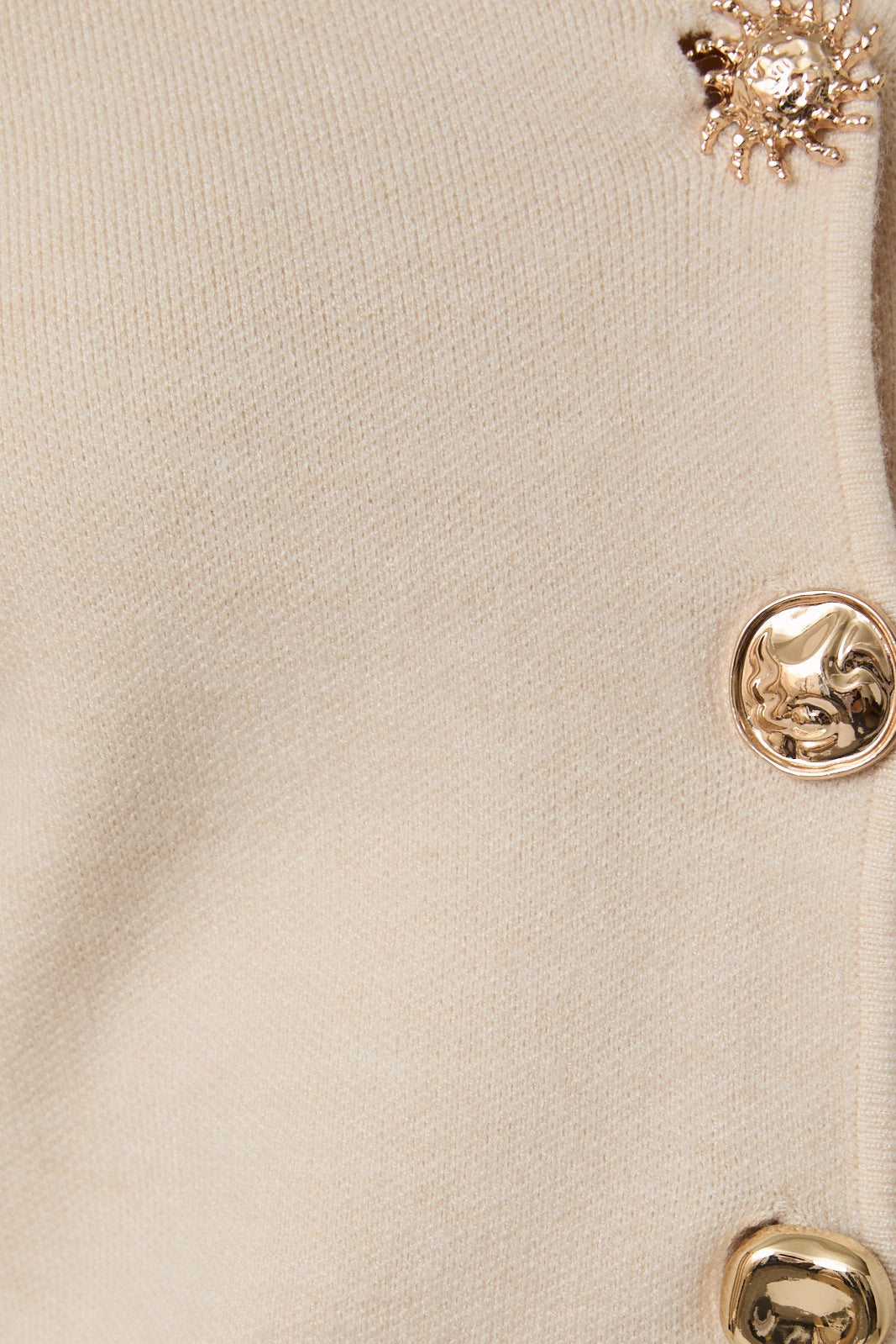 Alexia V Neck Cardigan (Beige)