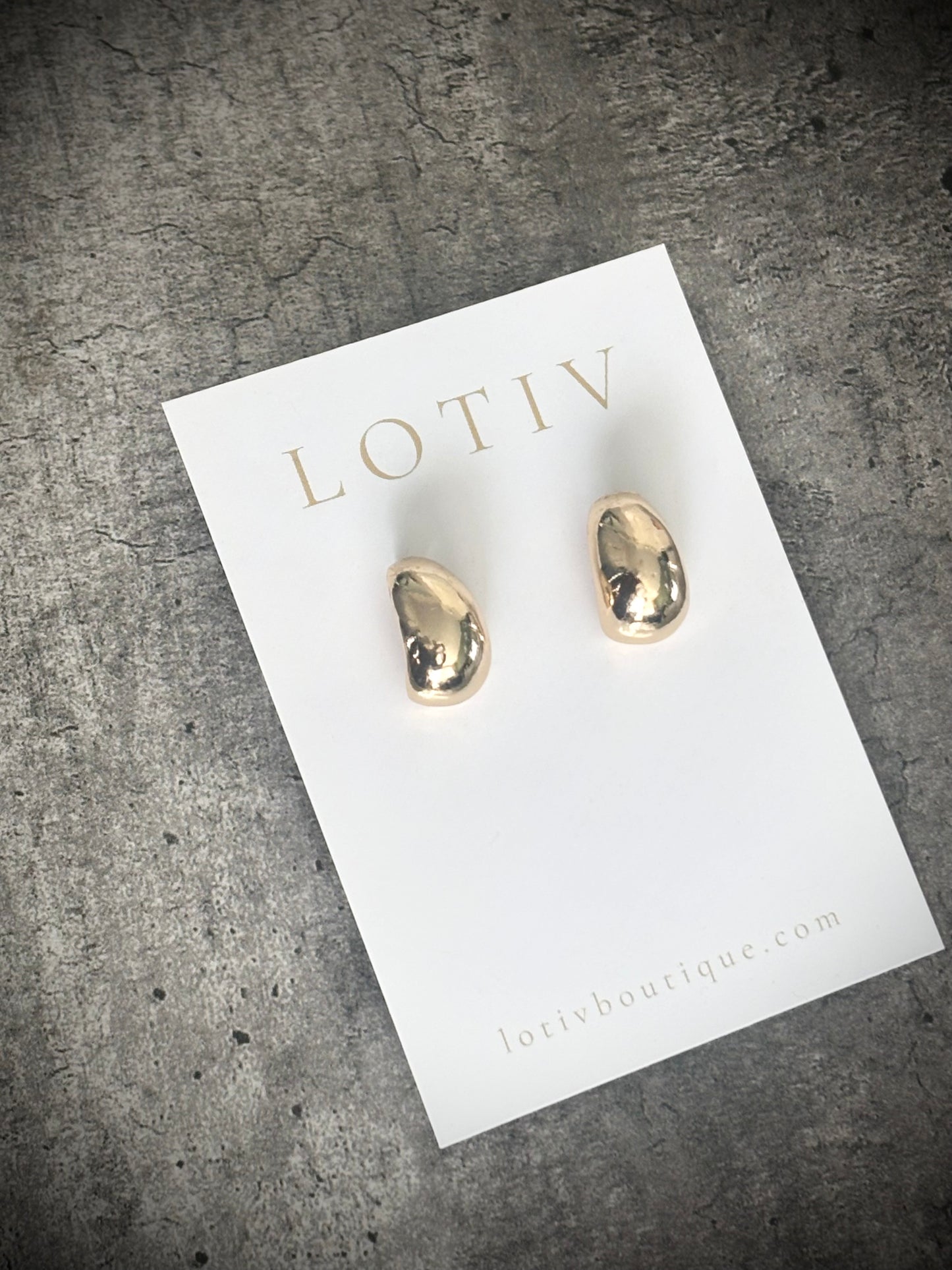 Grace Anne Post Teardrop Earrings (Silver or Gold)