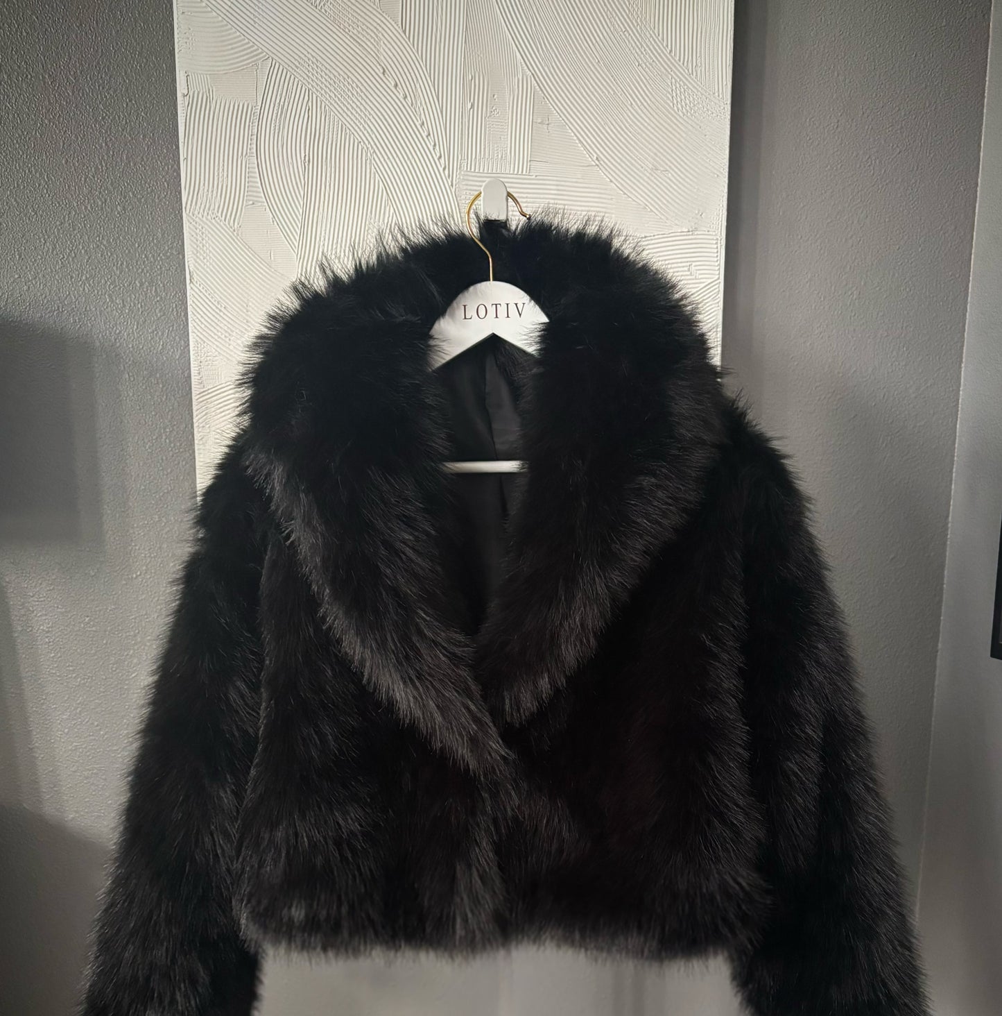 Lotiv Faux Fur Coat (Black)