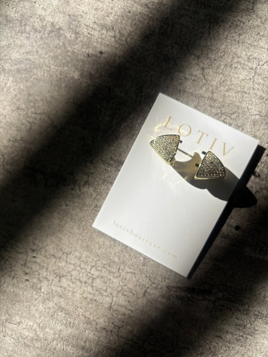 Katie Triangle Earrings (Gold)