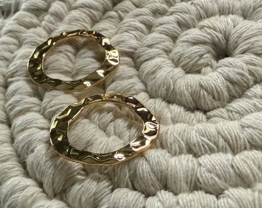 Selene Circle Earrings (Gold)