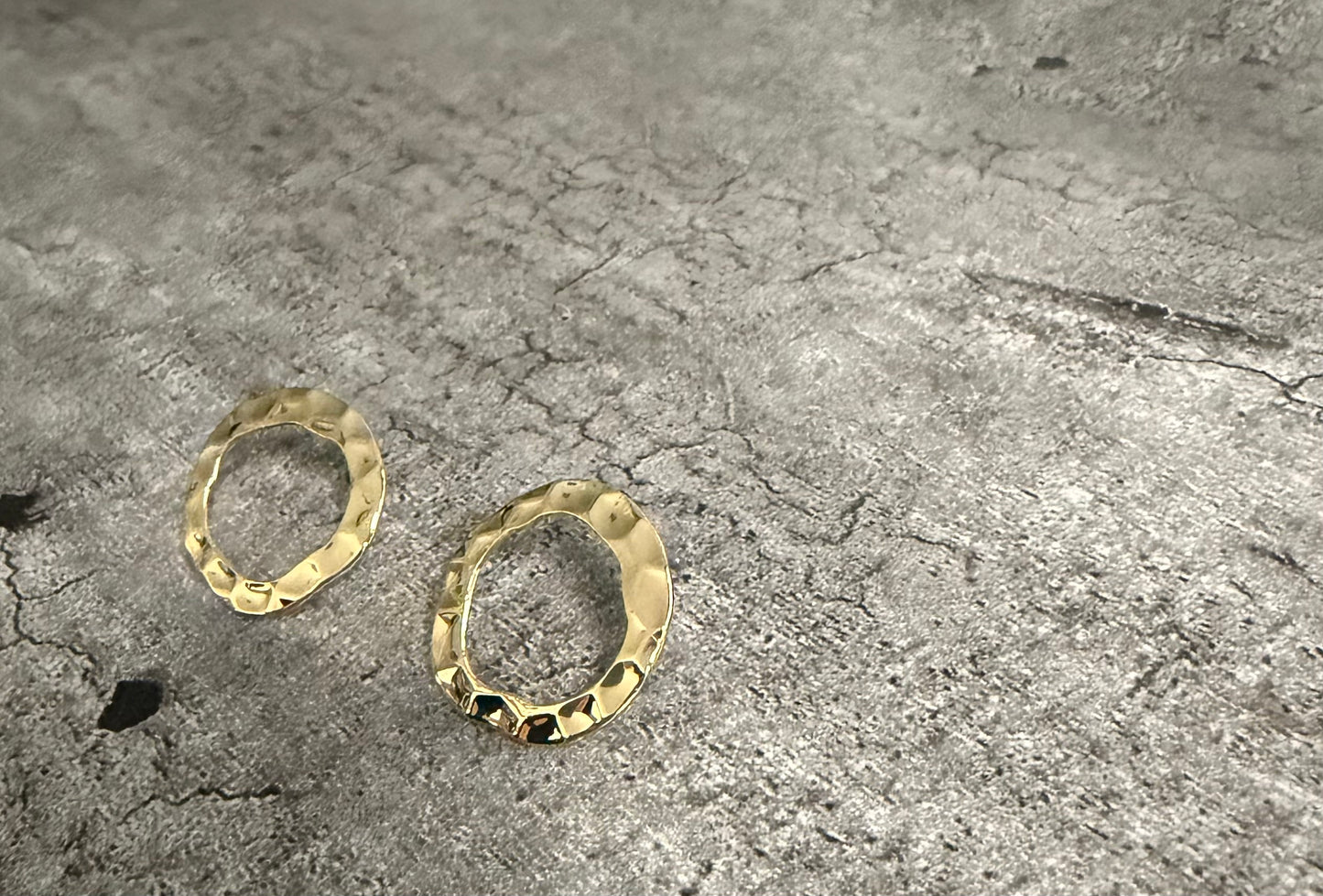Selene Circle Earrings (Gold)