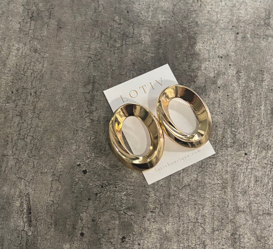 The Margot Luxe Large Drop Earrings (Gold)