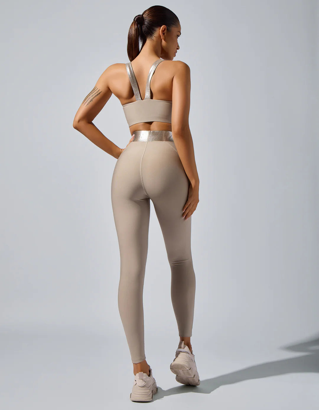 Lina Active Sports Top - Mona Kattan (Taupe)