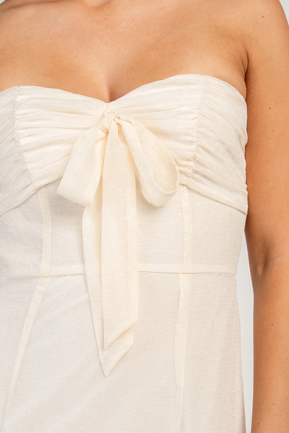 The Harbor Tiered Maxi Dress (Cream)