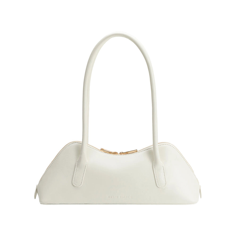 Dakota White Recycled Vegan Leather Shoulder Bag – LOTIV