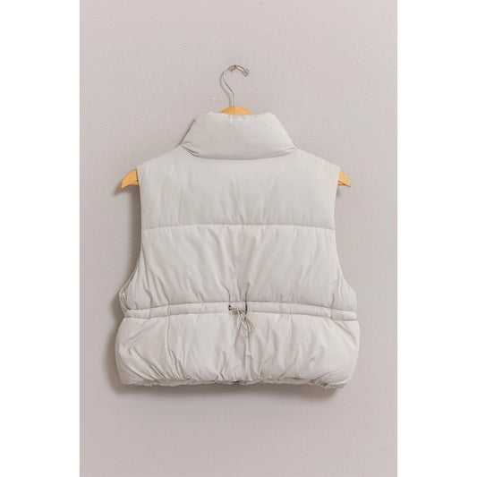 Tana Puffer Vest (Light Gray)