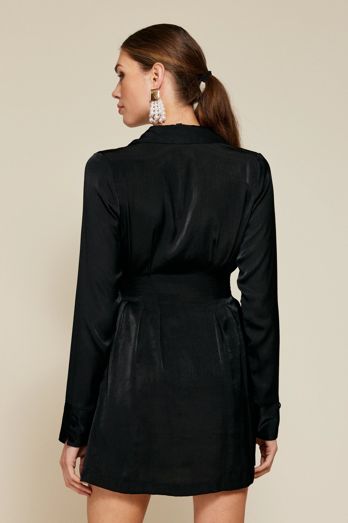 Oxford Mini Dress (Black)