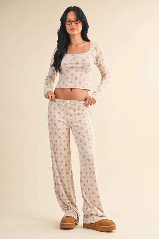 Mellencamp Lounge Teddy Set (Beige)