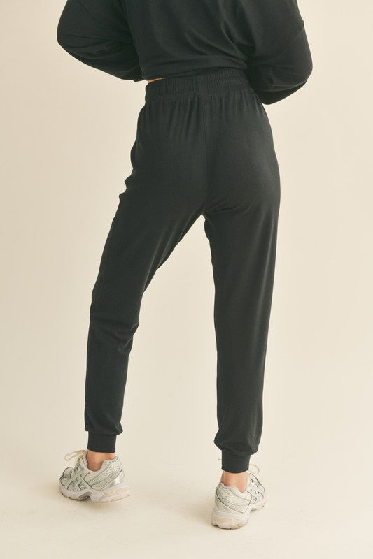 Soft Touch Relaxed Fit Joggers (Black)