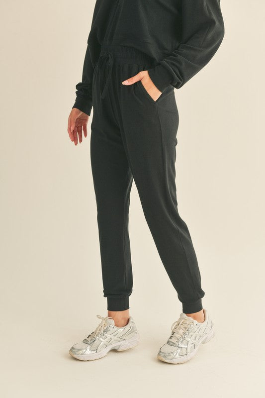 Soft Touch Relaxed Fit Joggers (Black)
