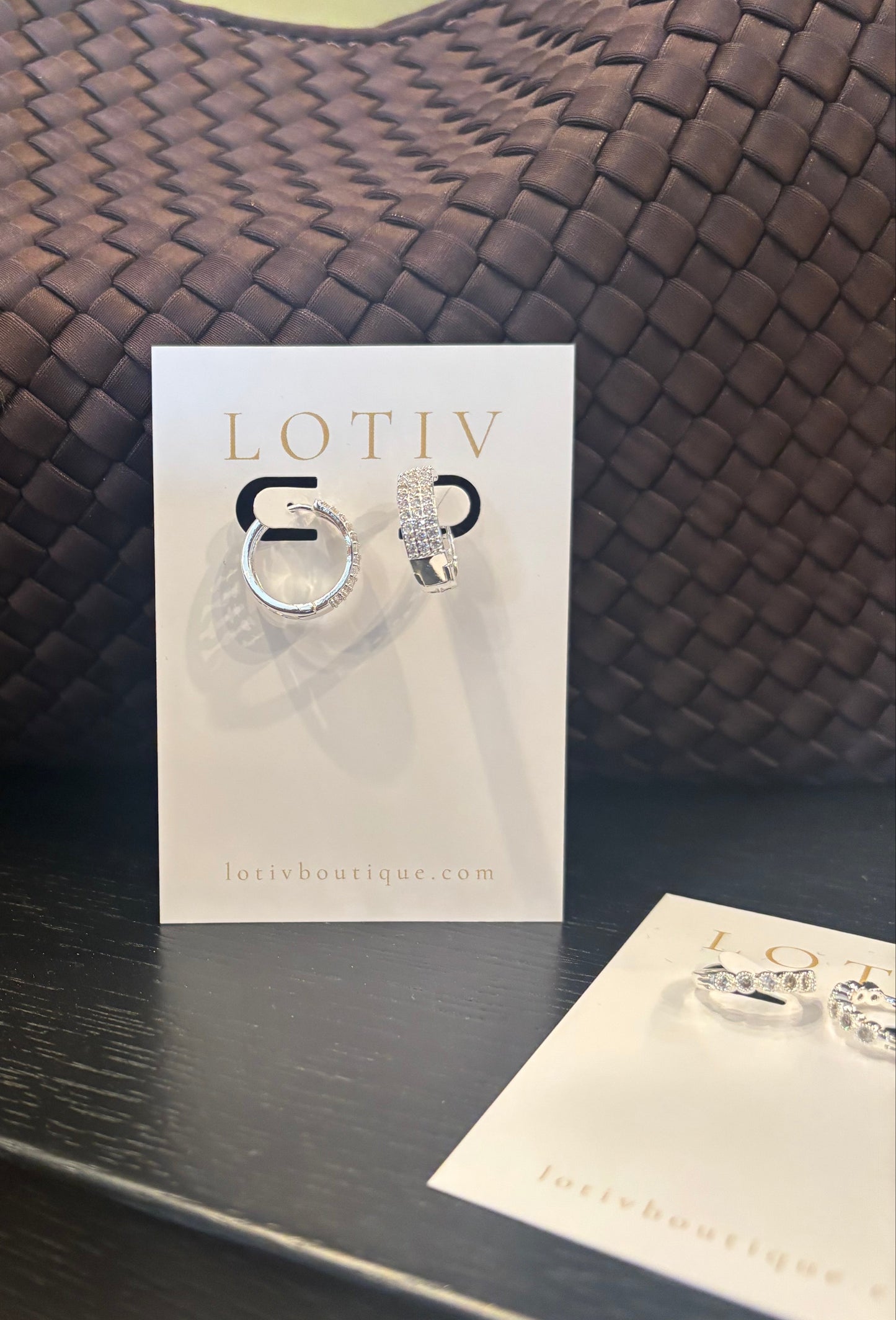 Monaco Silver Hoop Earrings