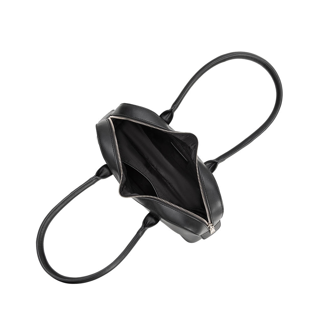 Tilda Recycled Vegan Leather Shoulder Bag (Black)