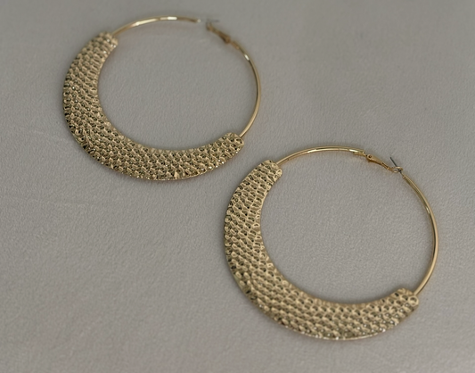 Gold hoop Festival earrings Lotiv Earrings