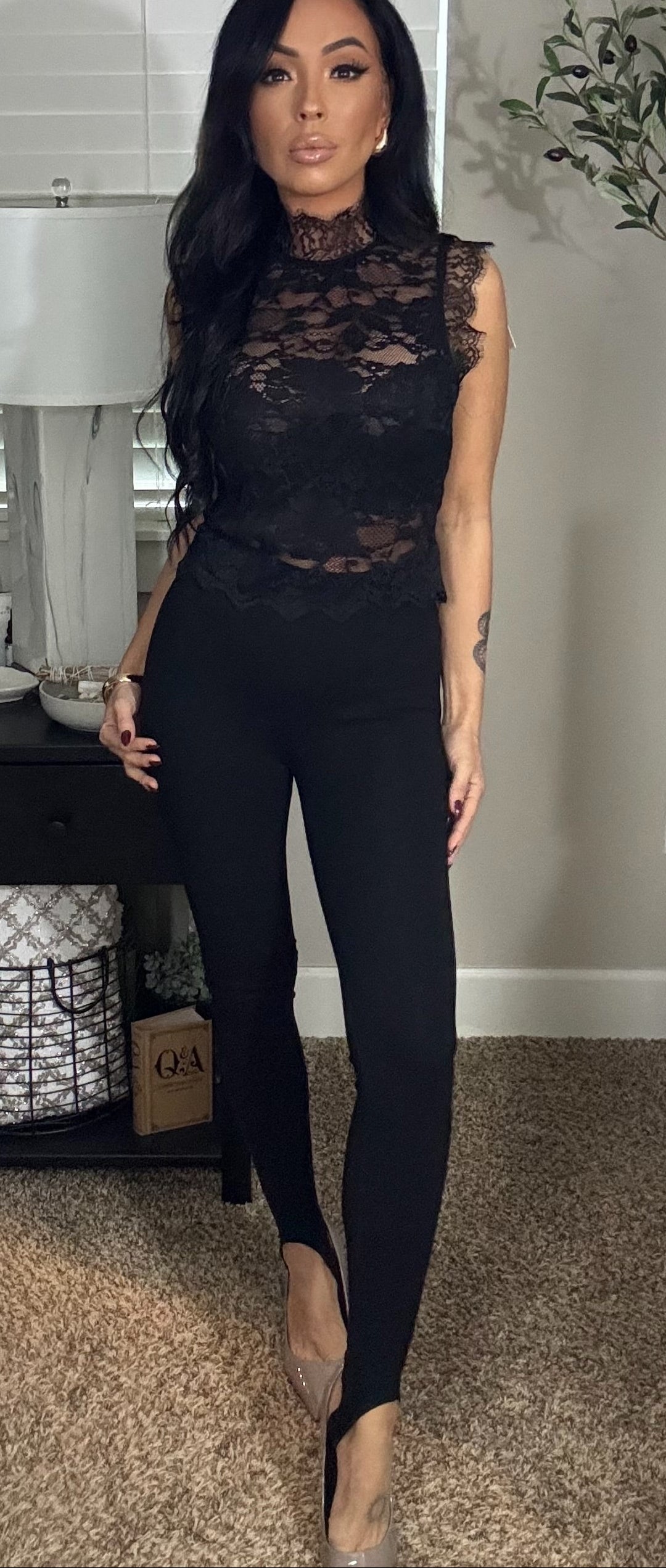 Marla Lace Blouse (Black)