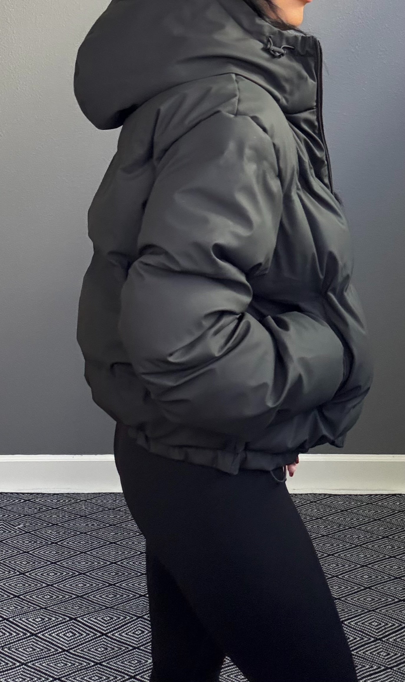 LAURAL LEE HOODED PUFFER (BLACK)