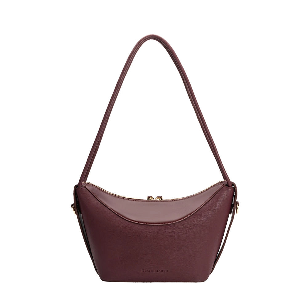 Wesley Recycled Vegan Shoulder Bag (Plum)