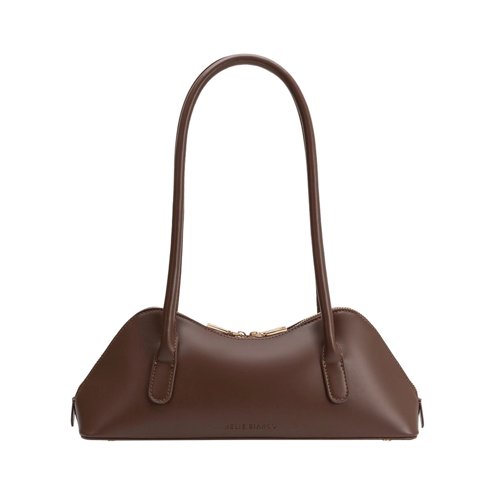 Dakota Recycled Vegan Leather Shoulder Bag (Chocolate)