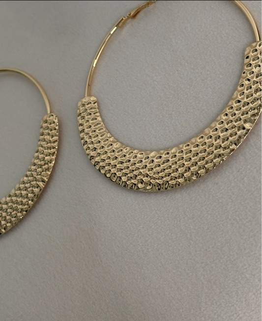 Gold hoop Festival earrings Lotiv Earrings
