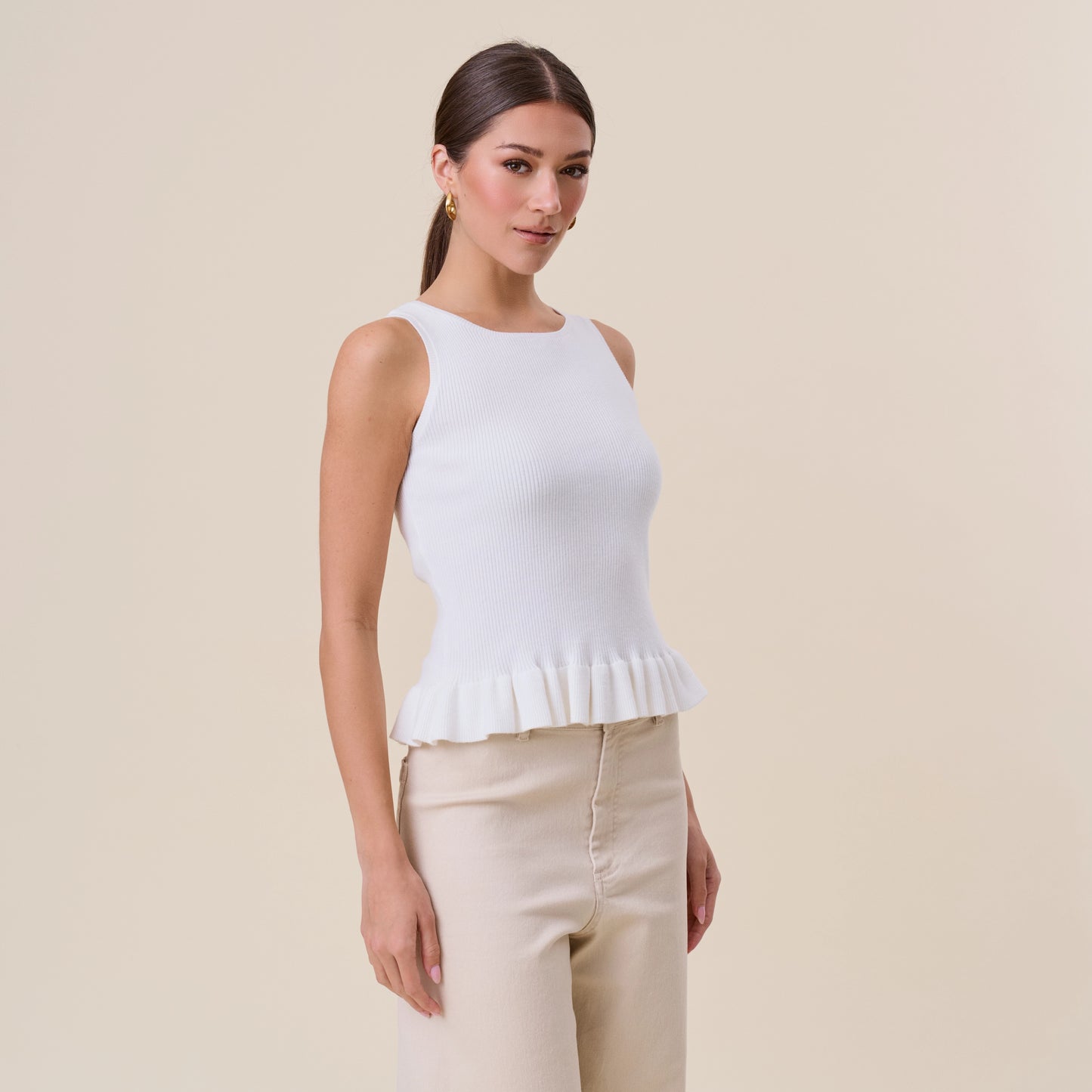 The Rosalie Ribbed Knit Top