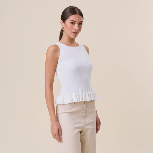 The Rosalie Ribbed Knit Top