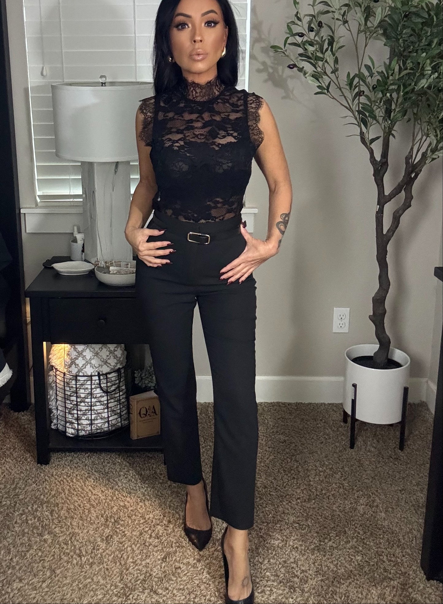 Marla Lace Blouse (Black)