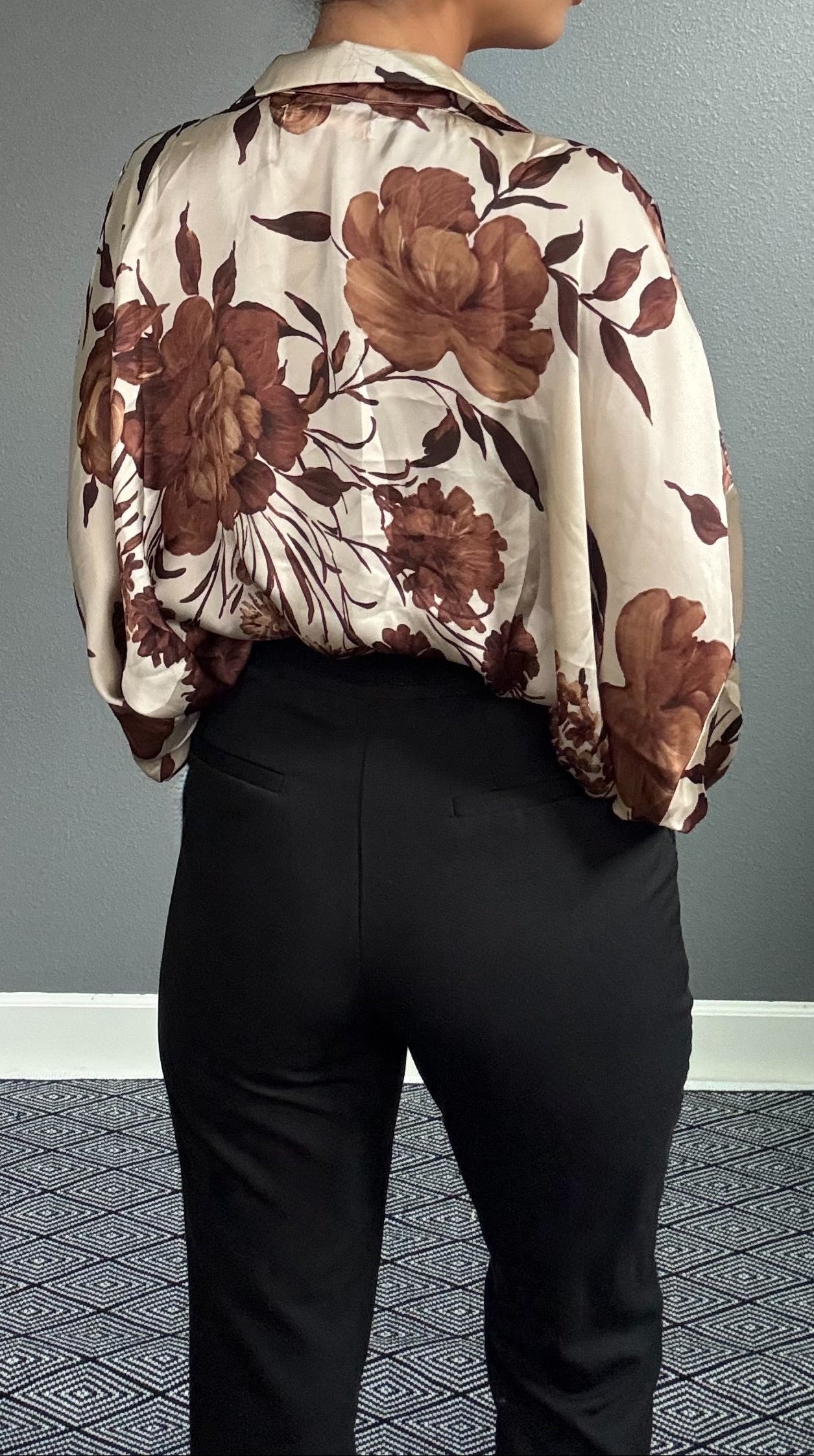 SABRINA AUTUMN OPEN BODYSUIT BLOUSE