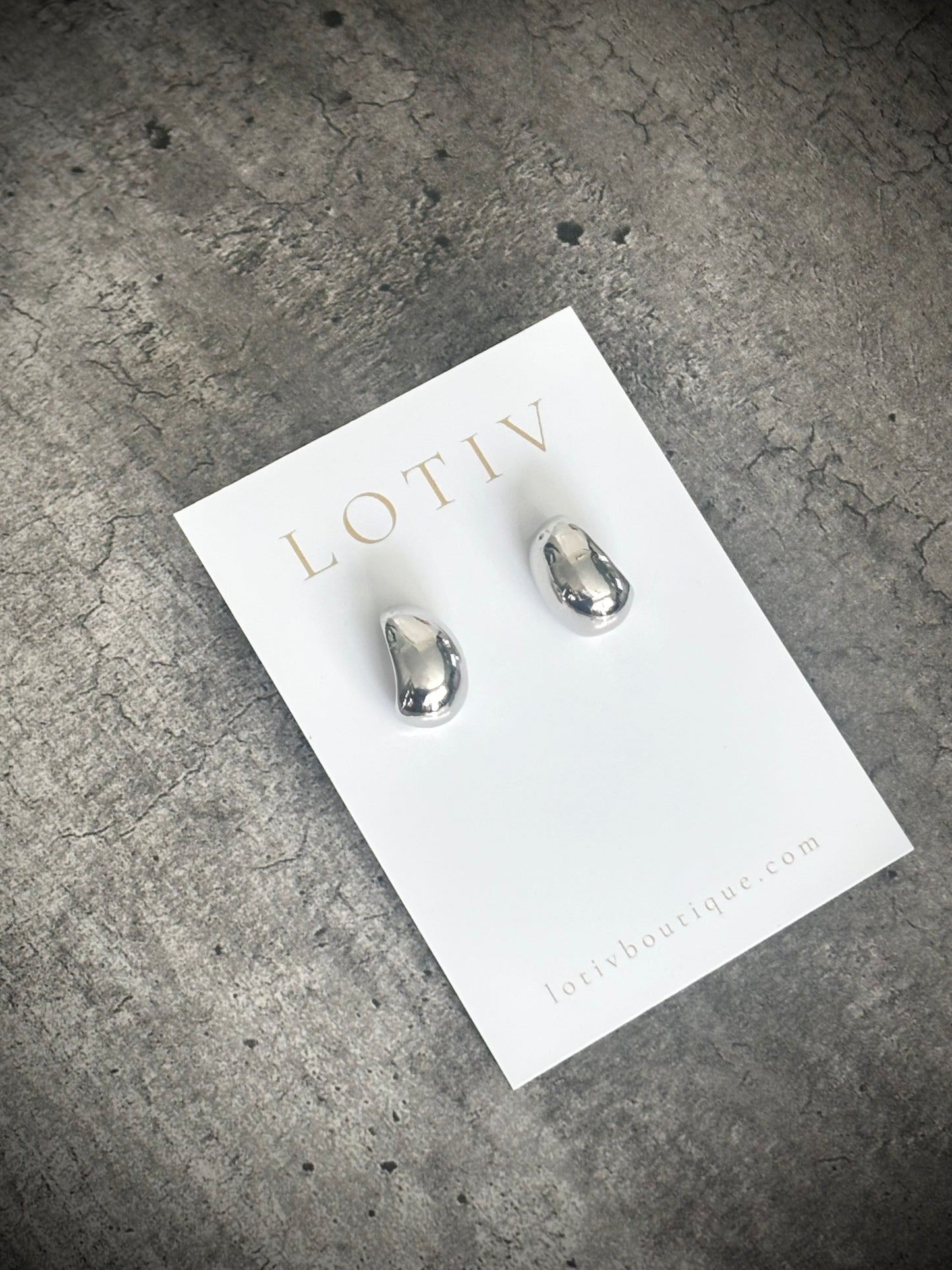 Grace Anne Post Teardrop Earrings (Silver or Gold)