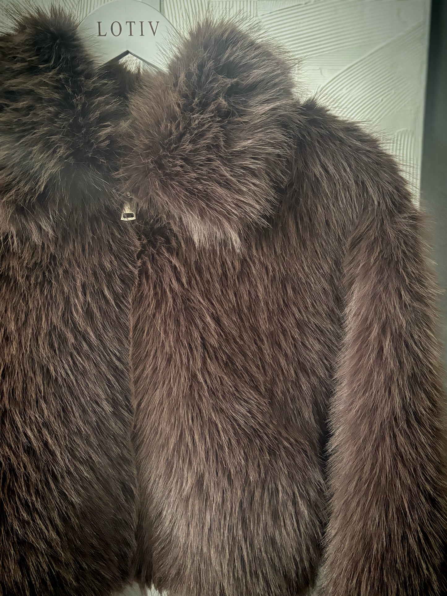 Lotiv Faux Fur Coat (Soft Chocolate Brown)