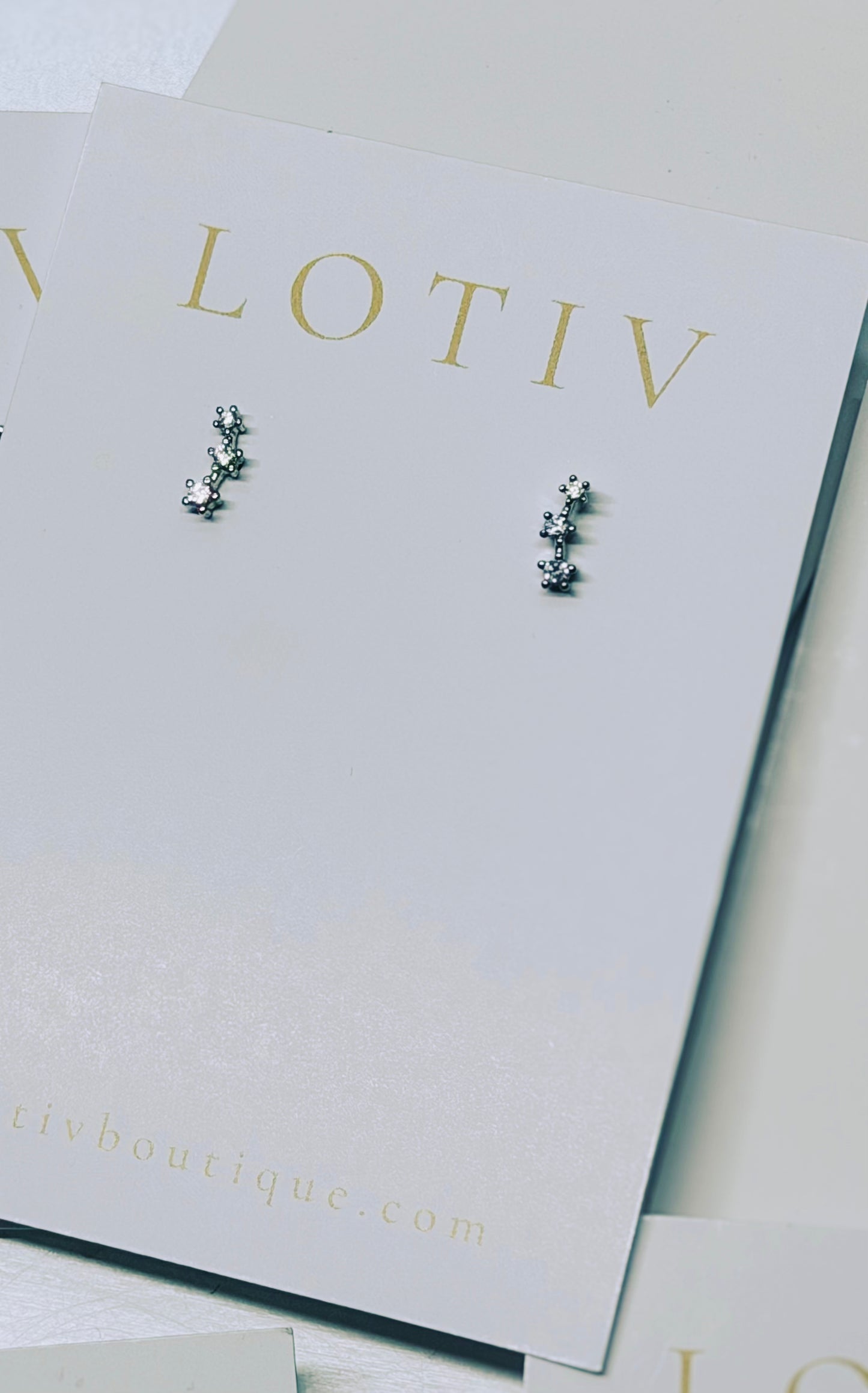 Louisa Silver Ear Climber Earrings