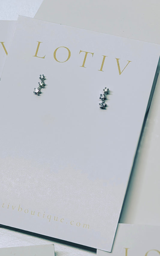 Louisa Silver Ear Climber Earrings