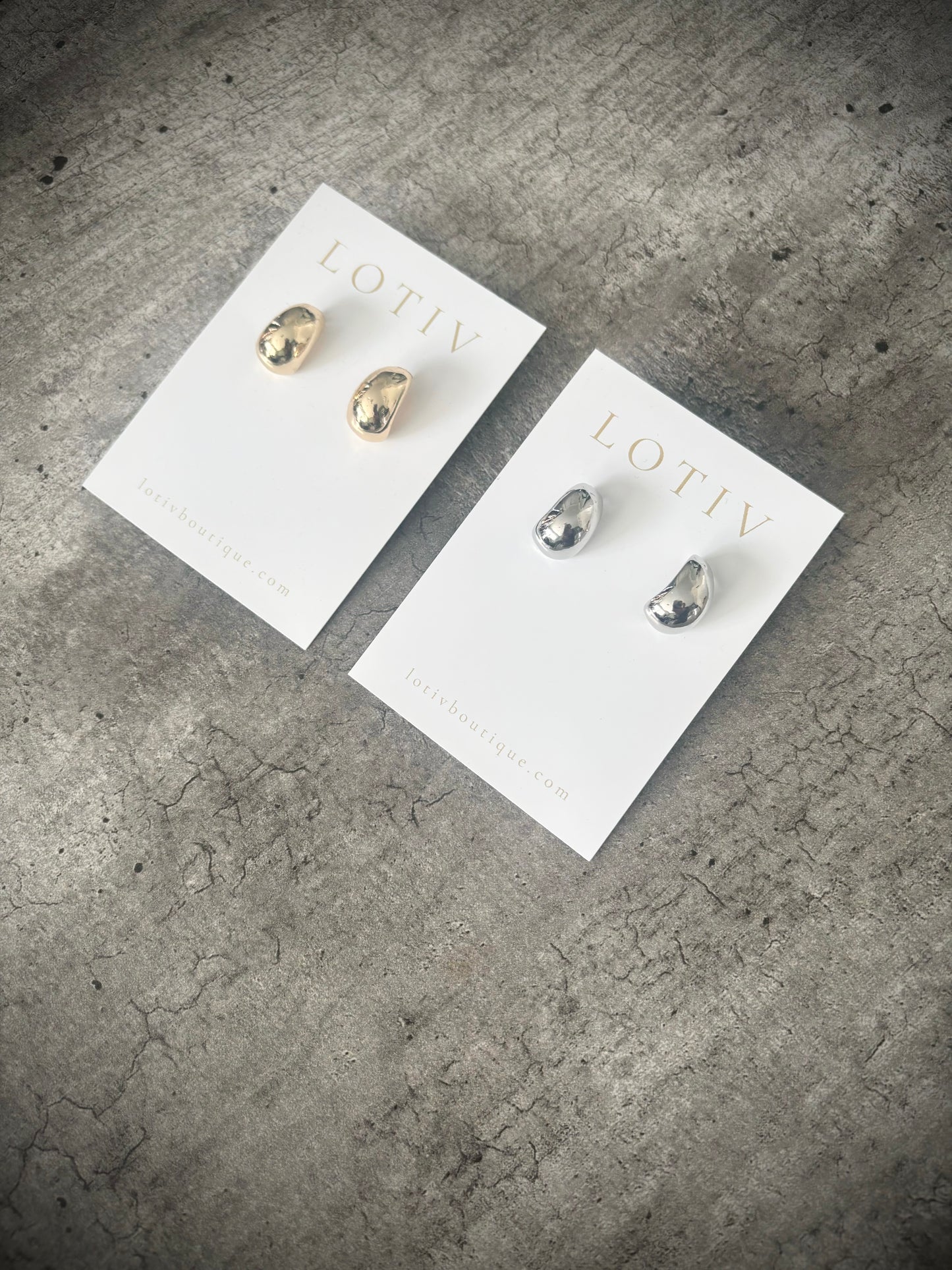 Grace Anne Post Teardrop Earrings (Silver or Gold)