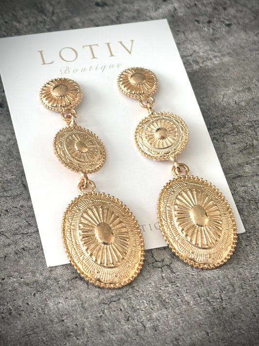 Coachella Tier Earrings (Gold)