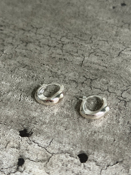 Silver hoop earrings LOTIV hoops