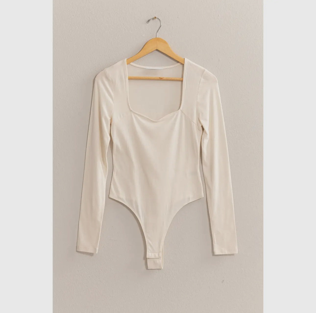 Kiana Sweetheart Bodysuit Top (Ivory)