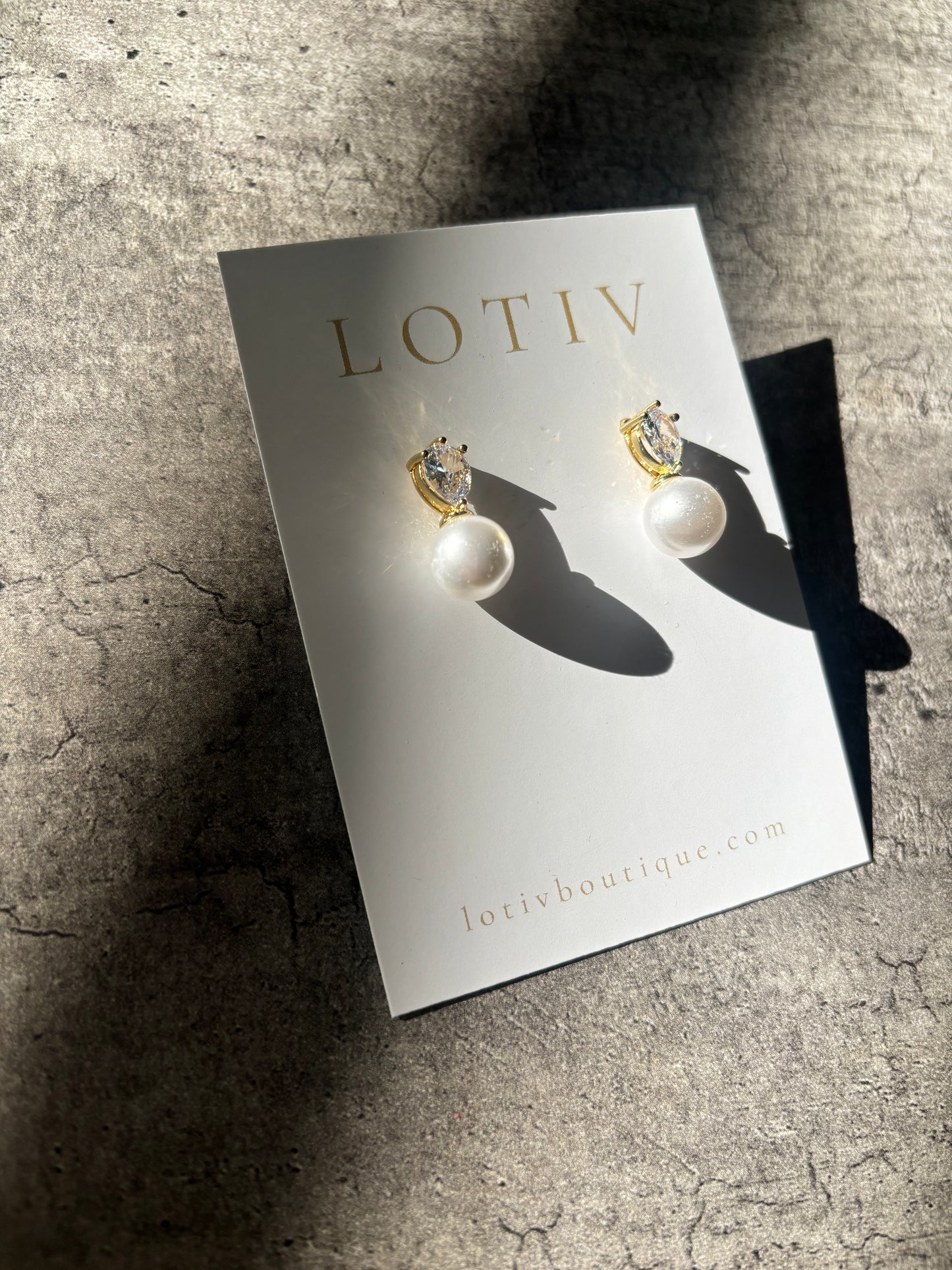 Pumla Pearl Drop Earrings (Gold)