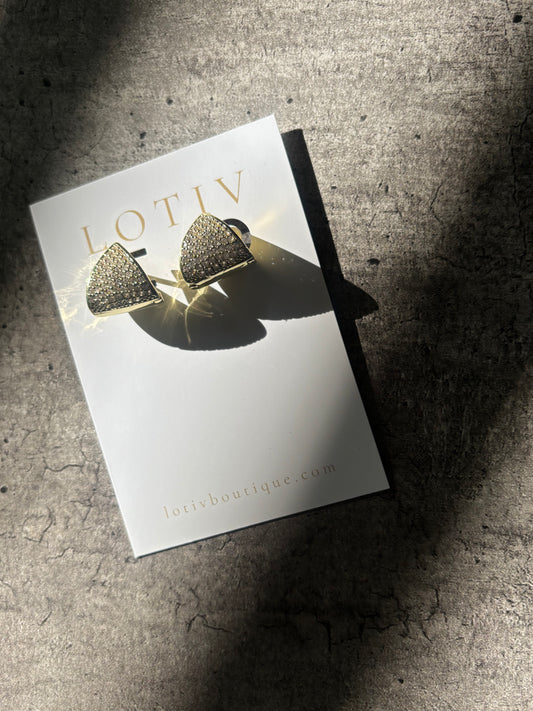 Katie Triangle Earrings (Gold)