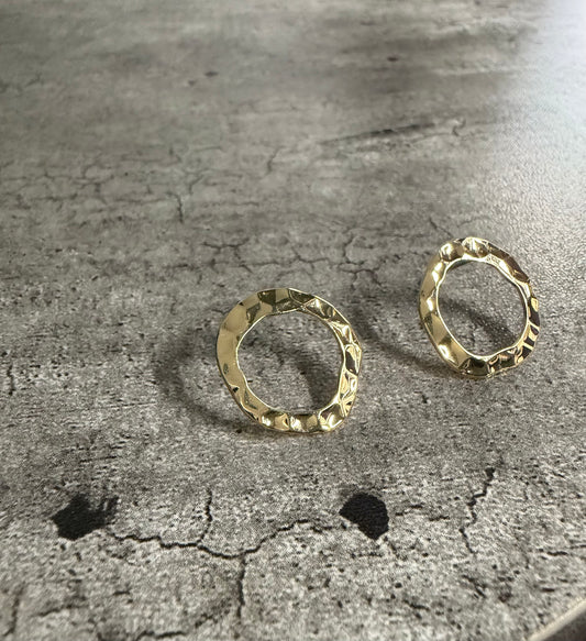 Selene Circle Earrings (Gold)
