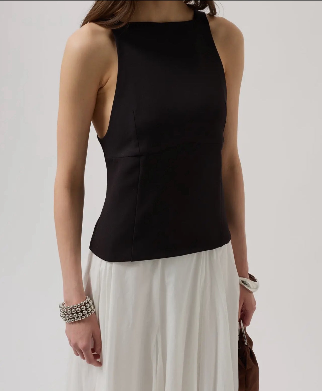 Kate Back Bow Detail Blouse (Black)