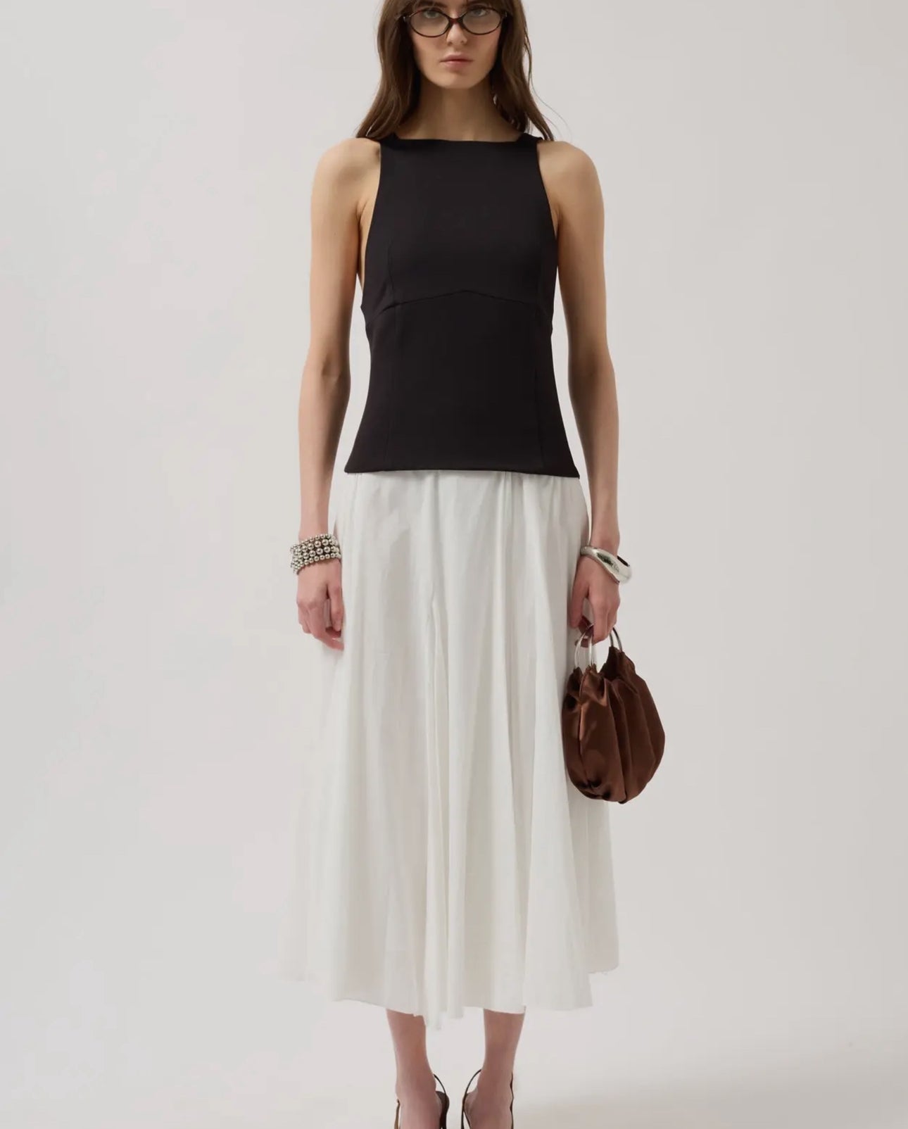 Kate Back Bow Detail Blouse (Black)