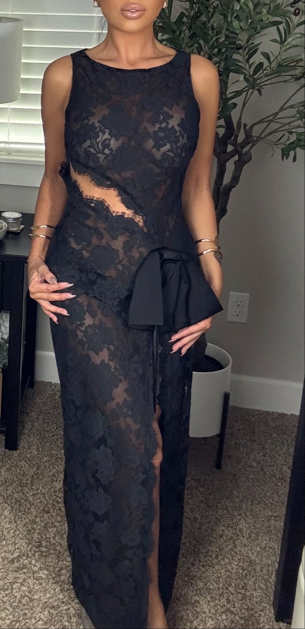 Chic Women's clothing Black Dress