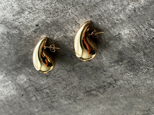 'BE WILD, STAY SOFT' WATER DROP EARRINGS