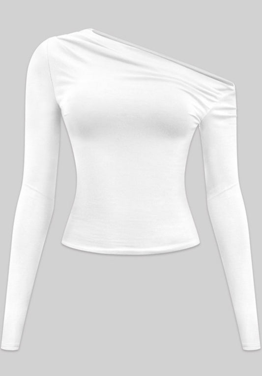 LOTIV OFF SHOULDER TOP (WHITE)