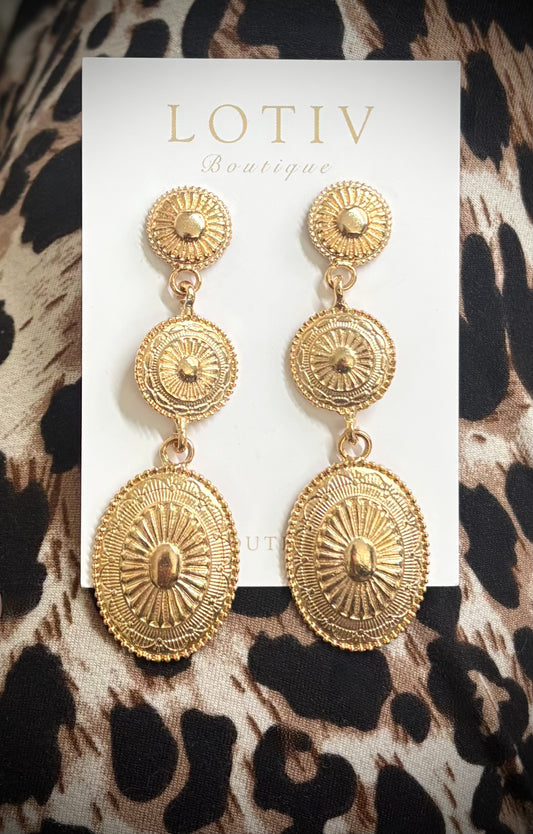 Coachella Tier Earrings (Gold)
