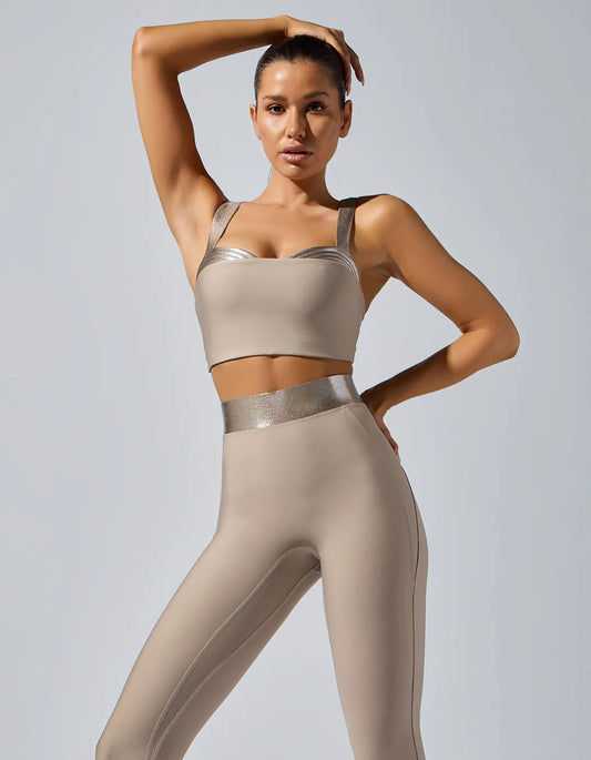 Lina Active Sports Top - Mona Kattan (Taupe)